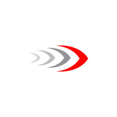 Speed arrow icon logo design template