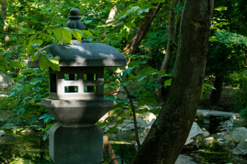 Fototapeta na wymiar lantern in the garden