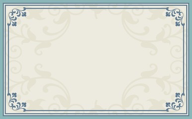 traditional wedding card design, paisley floral pattern , India	