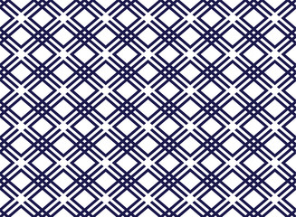 Vector geometric seamless art deco style rhombus seamless pattern background.