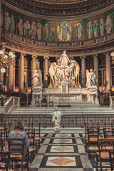 Obraz premium Inside the church of the Madeleine. Paris, France