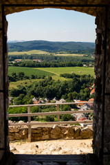 Fototapeta na wymiar Landscape from a castle