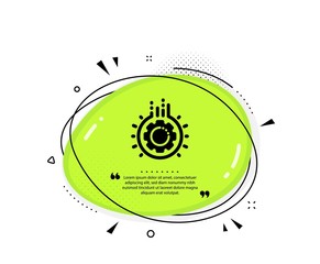 Obraz premium Gear icon. Quote speech bubble. Teamwork cogwheel sign. Working process symbol. Quotation marks. Classic gear icon. Vector