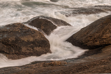 waves on the beach