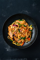 buckwheat noodles with meat