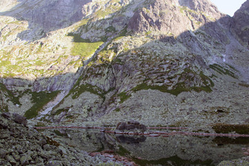 Obraz premium Tatry słowackie czerwony szlak na Rysy