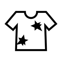 Shabby clothes icon