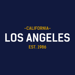 Logotype Los Angeles California vector icon 