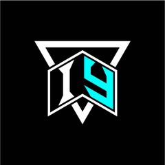 The letter I Y monogram is perfect for game initials, greeting cards, logos, posters and more