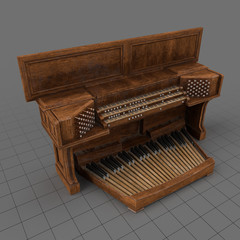 Old organ keyboard