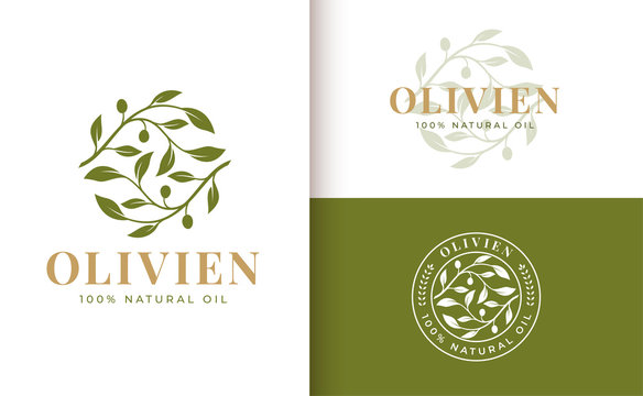olive branch logo design