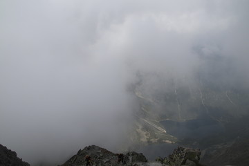 Czerwony szlak na Rysy od strony Słowackiej odcinek od Chaty pod Rysami