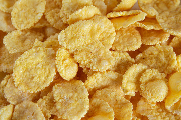 Cornflakes texture. Cereal. Breakfast.