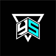 The letter Y S monogram is perfect for game initials, greeting cards, logos, posters and more