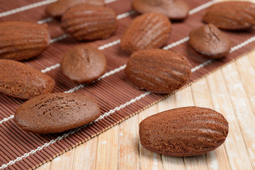 Chocolate Madeleines Close-up
