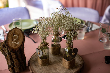 wedding arrangement for table
