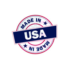 Stamp made in USA icon 