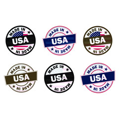 Stamp made in USA icon 