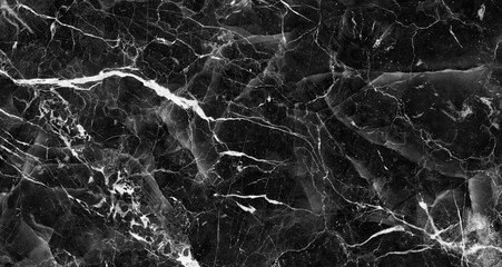 Luxury Black Natural Marble Texture Design Closeup