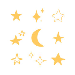 Hand drawn Christmas decorative vector elements. Merry Christmas and Happy New Year. Vector set for greeting cards, posters, tags. Creative hand drawn vector collection with decorative element