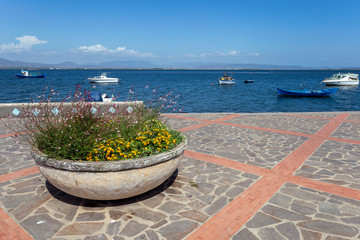Fishing boats in the port of Sant'Antioco, Sardinia