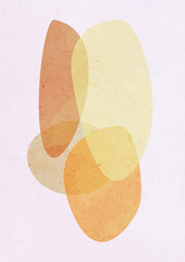 abstract textured shapes. mid century modern style, background for design. paper texture