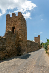 Fototapeta na wymiar Pisan city walls in Iglesias