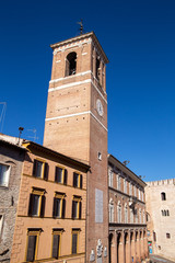 fabriano medieval city historic center italy