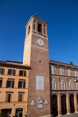 fabriano medieval city historic center italy