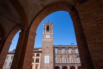 fabriano medieval city historic center italy