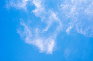 Fototapeta na wymiar blue sky with white fluffy clouds 