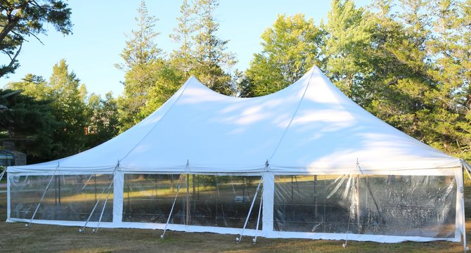 large white events or party tent