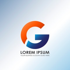 GLetter Technology and Business Logo Design. Modern logo design concept alphabet Letter for business identity