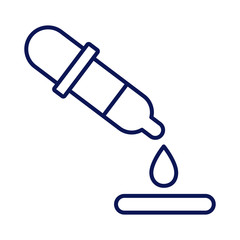 medicine drug dropper line style