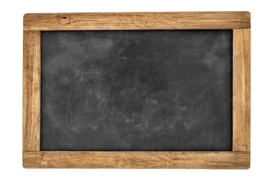 blank blackboard on white