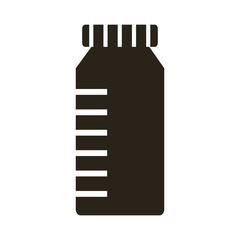 bottle of medicine drugs silhouette style icon