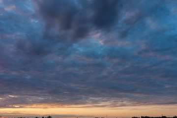 Daytime sky with heavy clouds and dark weather