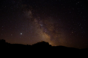 The milky way in the night. Taken over corsica.