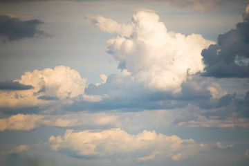 Fototapeta na wymiar Dramatic view on the sky with clouds