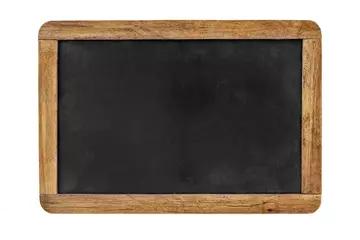 Tuinposter blank blackboard isolated on white © Kerim