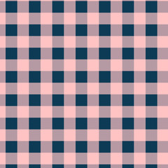 Coral and navy blue buffalo plaids in modern colors for 12x12 digital paper or background design elements.
