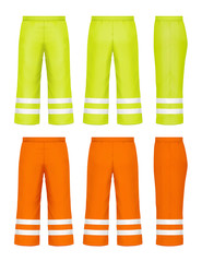 Reflective safety pants