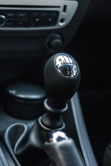 steering wheel of the car