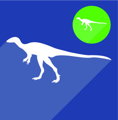 Obraz na płótnie Canvas Dinosaur silhouette