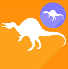 Dinosaur silhouette