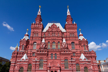 Fototapeta na wymiar Old brick castle in Moscow.