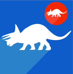 Dinosaur silhouette