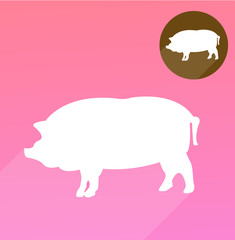 Pig silhouette
