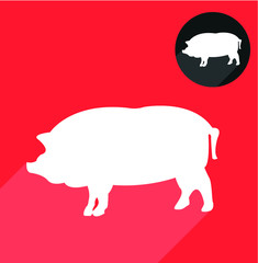 Pig silhouette