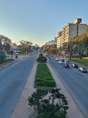 Fototapeta na wymiar Artigas Boulevar Avenue, Montevideo, Uruguay